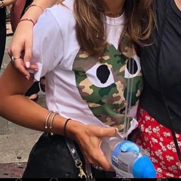 Comme des garçons White Camo Heart T-shirt - Picture 2 of 4